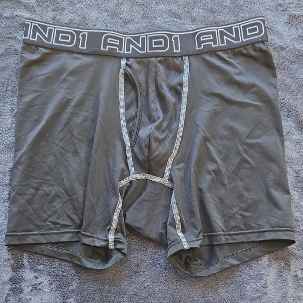 AND1 Men's Black Boxer Briefs